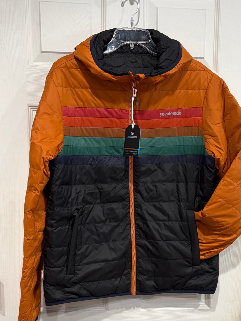 Yo Colorado Men's Medium Wildfire Eldo Reversible Down Nano Jacket Puffer NWT